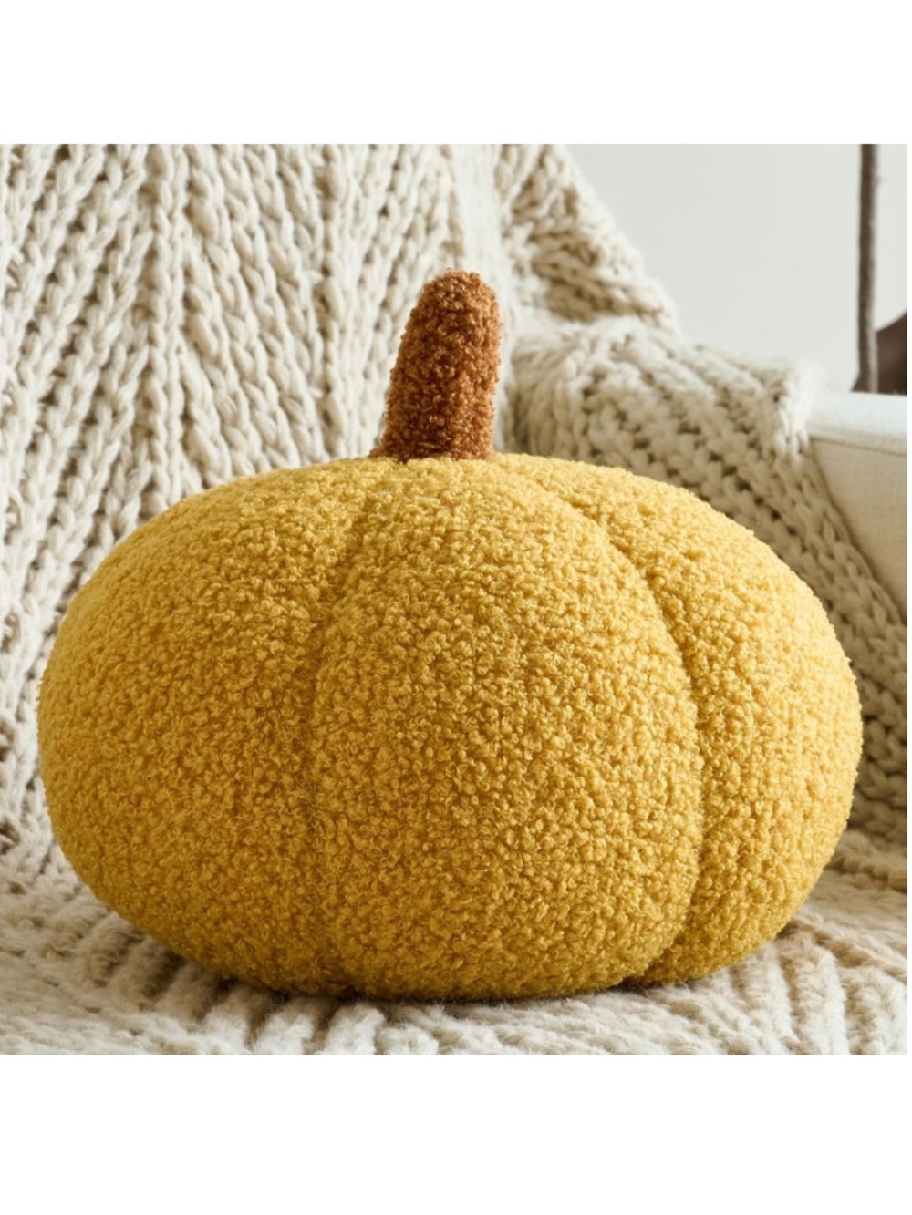 Pumpkin Pillow, Decorative Throw Pillow